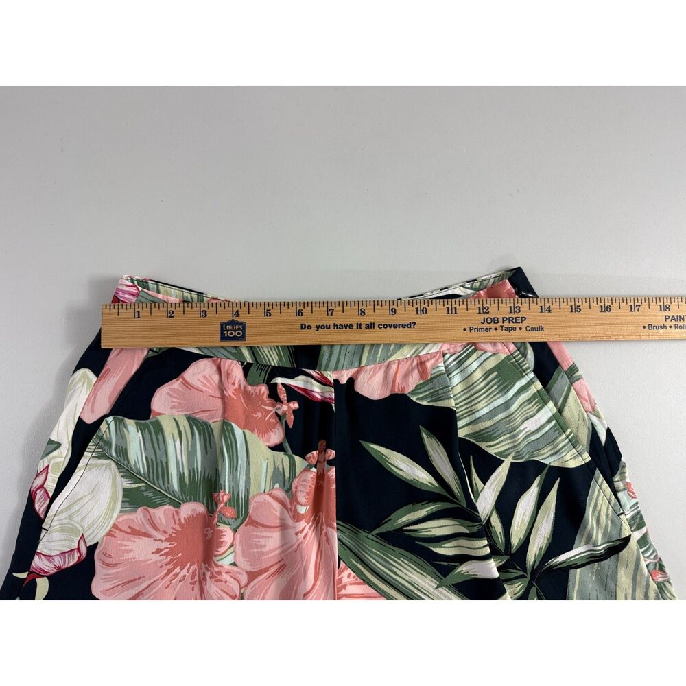 Ann Taylor Women's Floral Tropical Print Dressy Shorts Side Zipper Size 2 - Picture 7 of 12